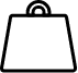Hidden oval PS counterweight