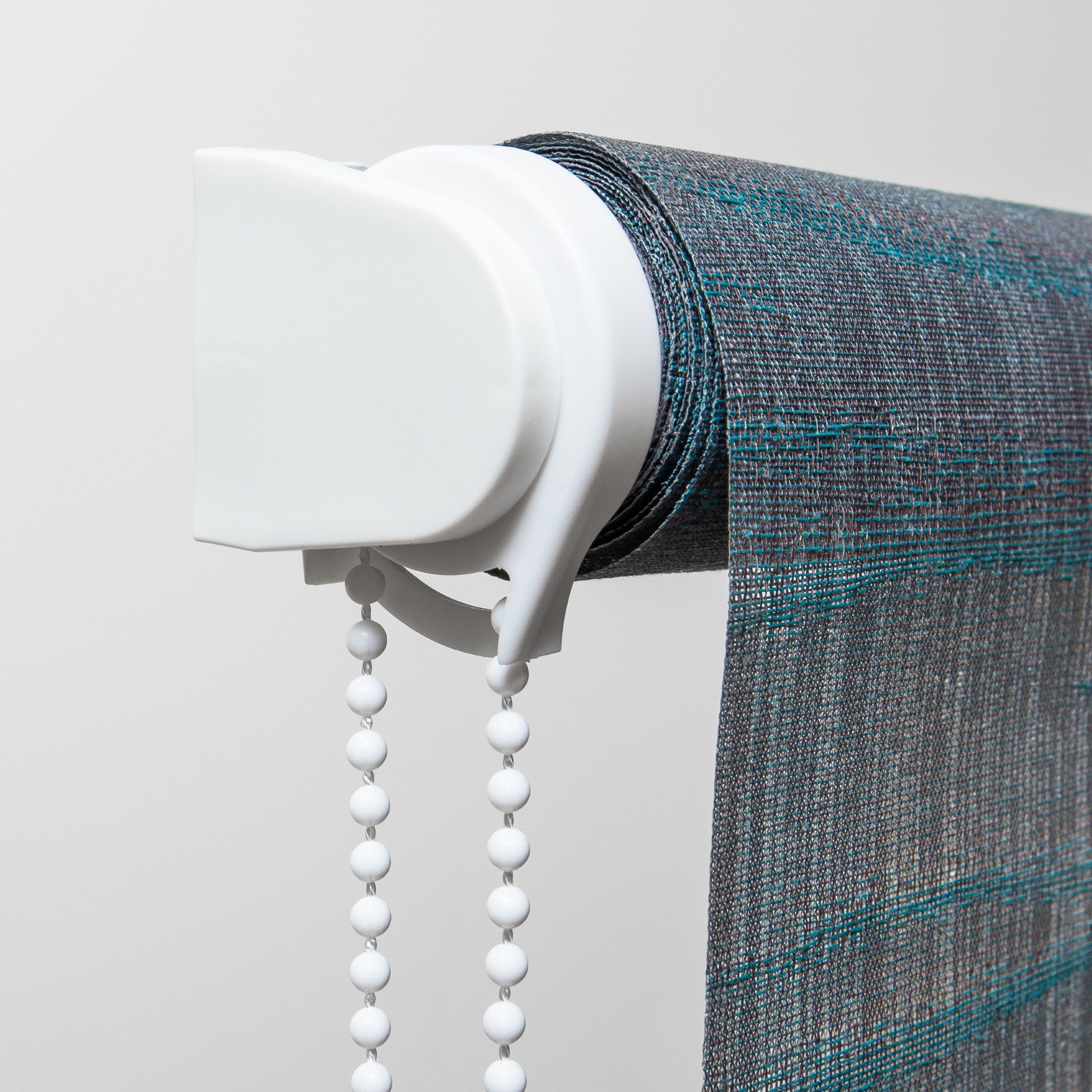 Masai Translucent Roller Blind Turquoise Mechanism Detail