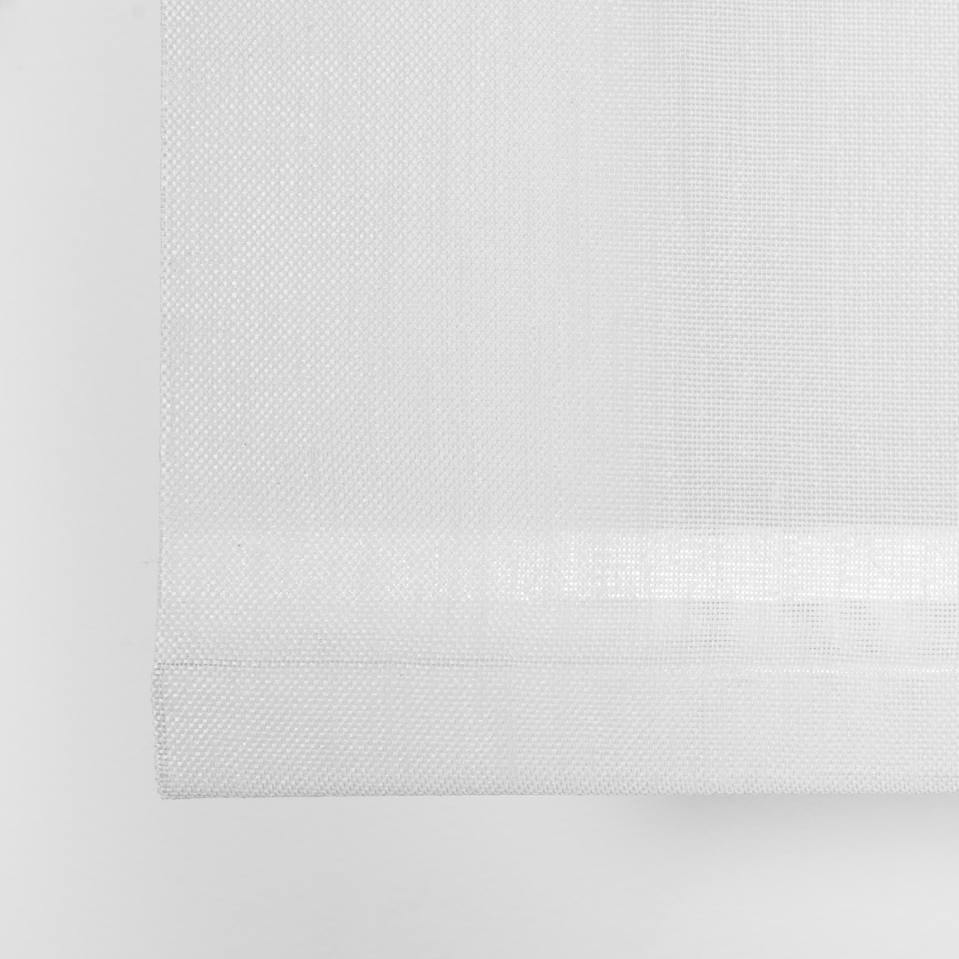 Alba Translucent Roller Blind White Counterweight Detail