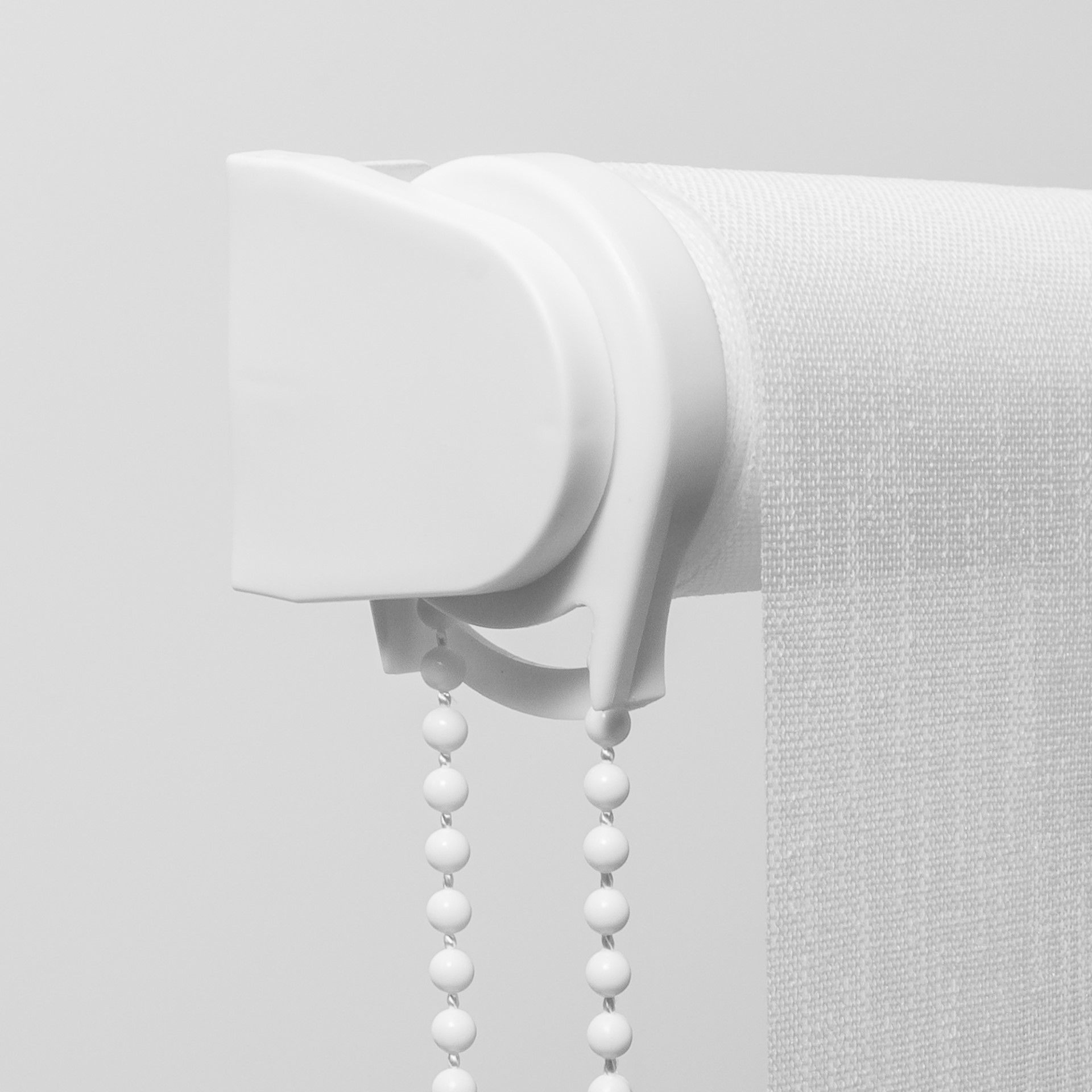 Alba Translucent Roller Blind White Mechanism Detail