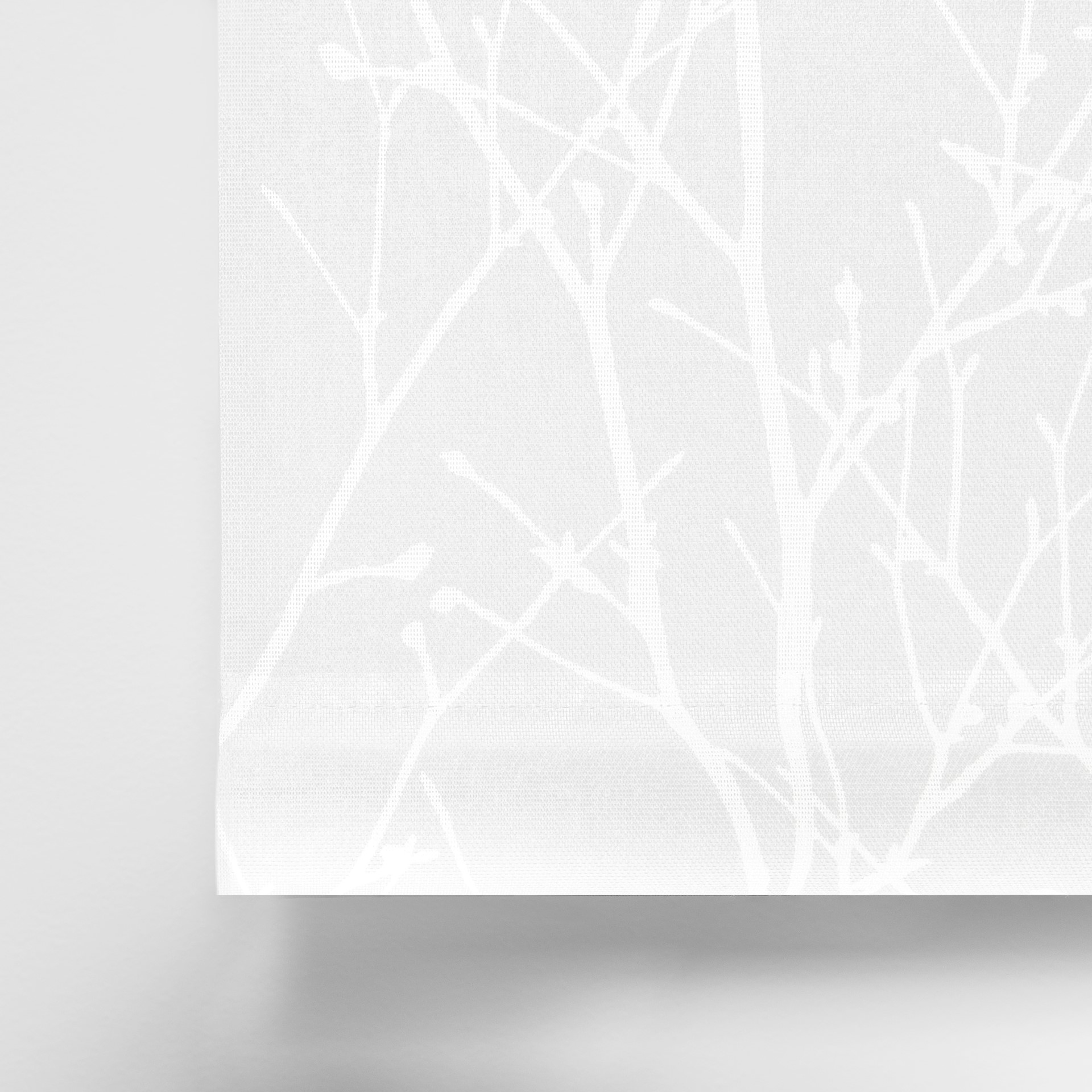 Ramas Translucent Roller Blind White Counterweight Detail