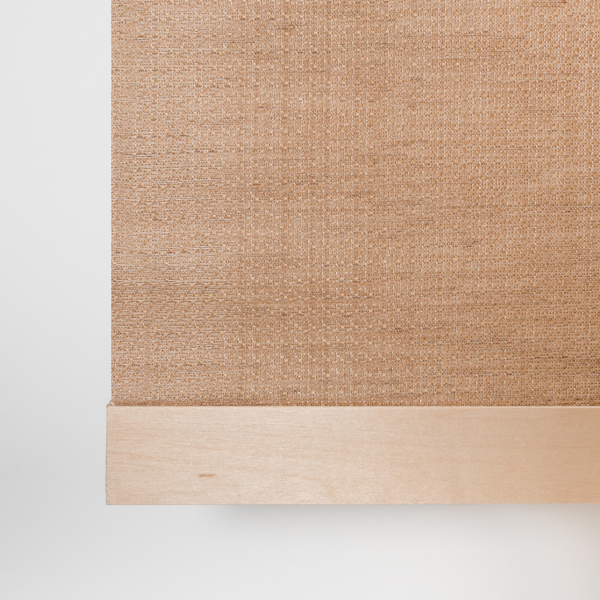 Petra Translucent Linen Roller Blind Brown Counterweight Detail