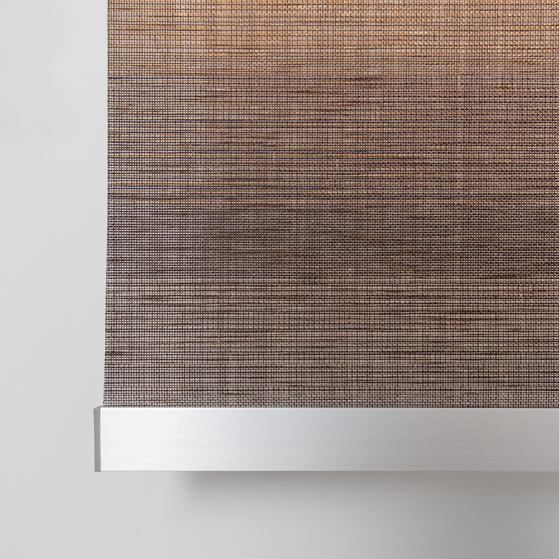 Tokyo Translucent Roller Blind Brown Mink Counterweight Detail