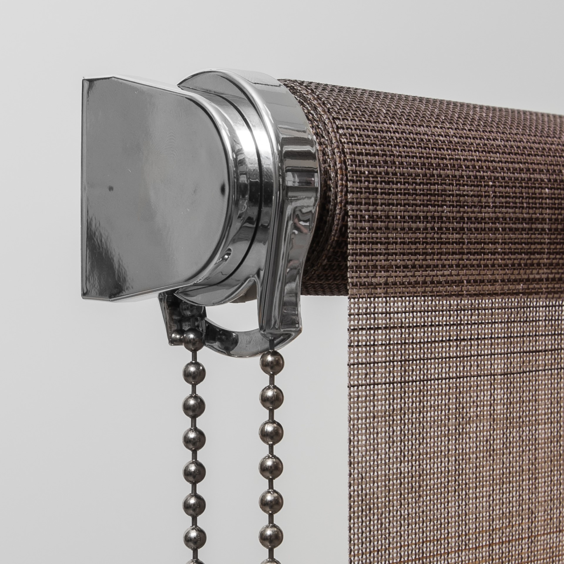 Tokyo Translucent Roller Blind Brown Mink Mechanism Detail