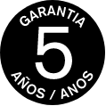 Somos calidad, por eso nuestros productos disfrutan de 5 años de garantía