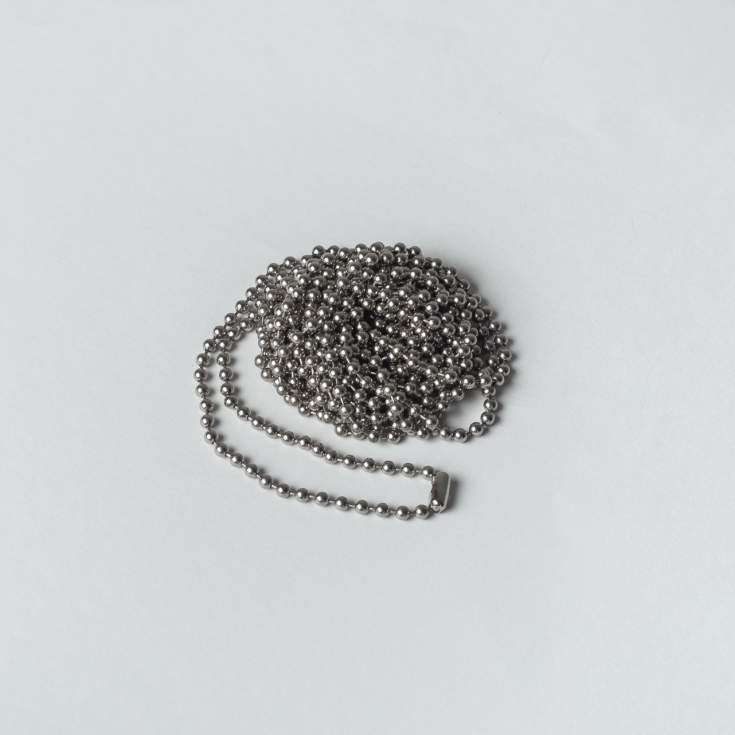 4-metre chain for roller blinds Metallic