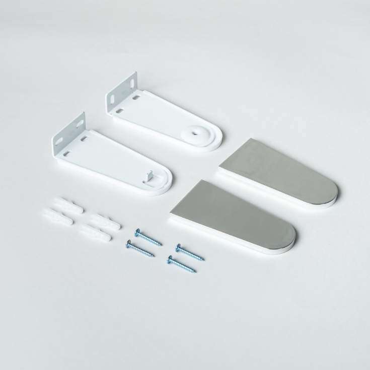 9 cm bracket in White and Metallic finish for 25 mm and 28 mm diameter blinds