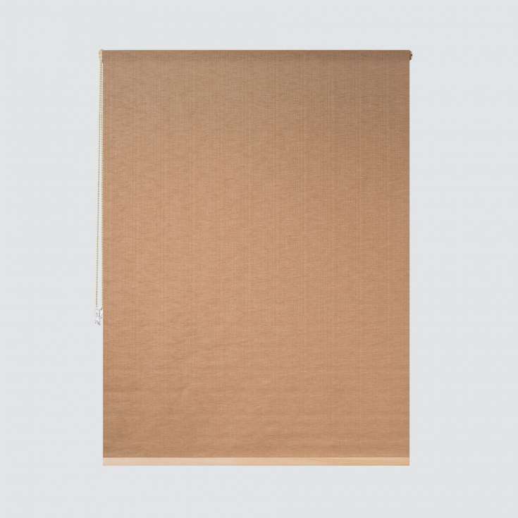 Petra Translucent Linen Roller Blind Brown
