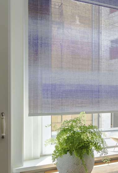 Tokyo Translucent Roller Blind Blue Decoration Detail