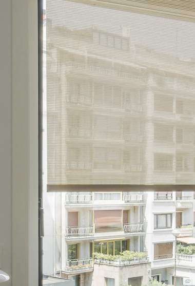 Gades Translucent Roller Blind Natural Decoration Detail