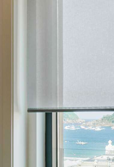 Essenza Translucent Roller Blind Grey Decoration Detail
