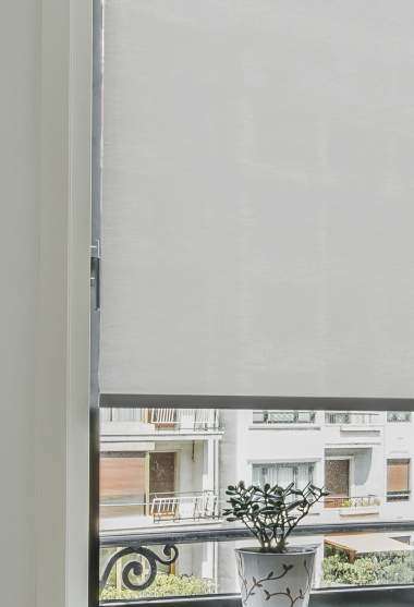 Petra Translucent Roller Blind Grey Decoration Detail