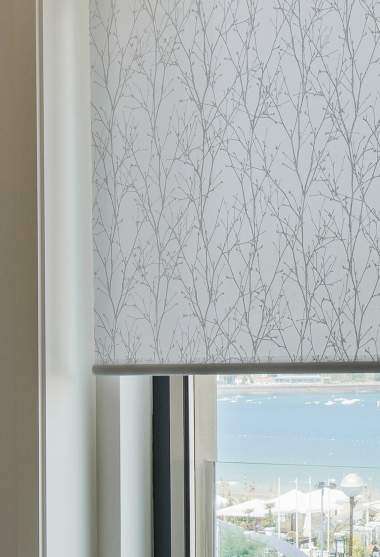 Ramas Translucent Roller Blind Grey Decoration Detail