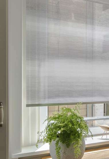 Tokyo Translucent Roller Blind Grey Decoration Detail