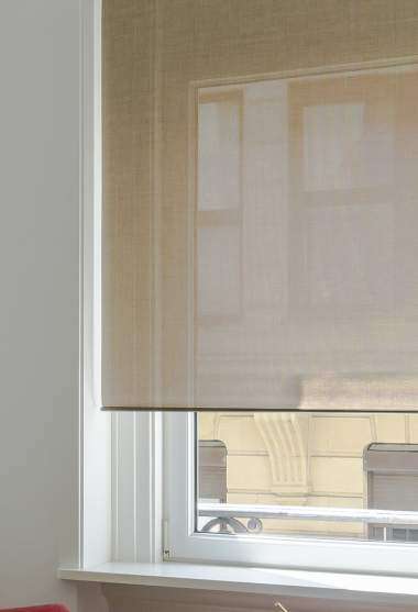 Rich Copper Roller Screen Blind Decoration Detail