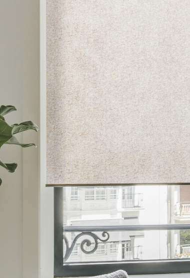 Viena Translucent Roller Blind Copper Decoration Detail