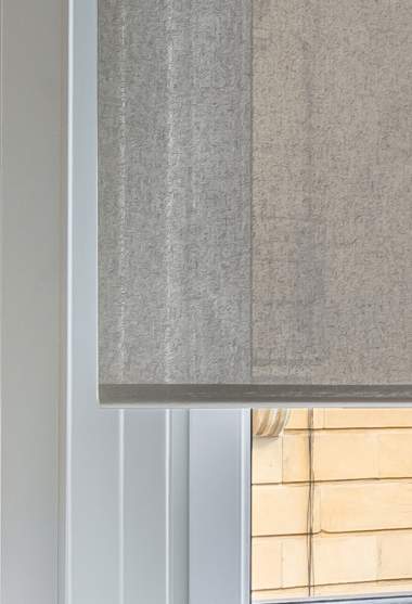 Estor enrollable gris opaco austral detalle