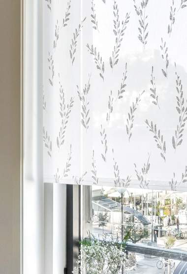 Estor enrollable gris opaco austral detalle