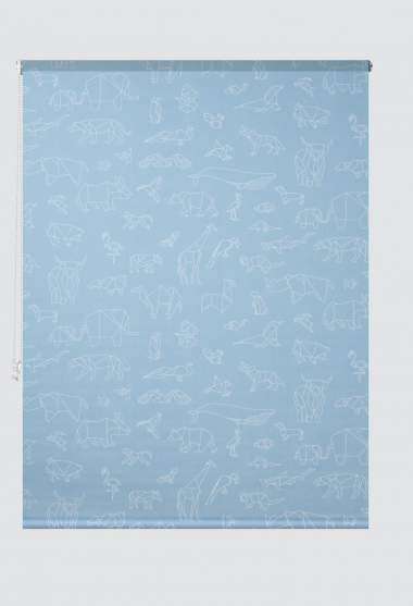 Papiroflexia Roller Blind Blue